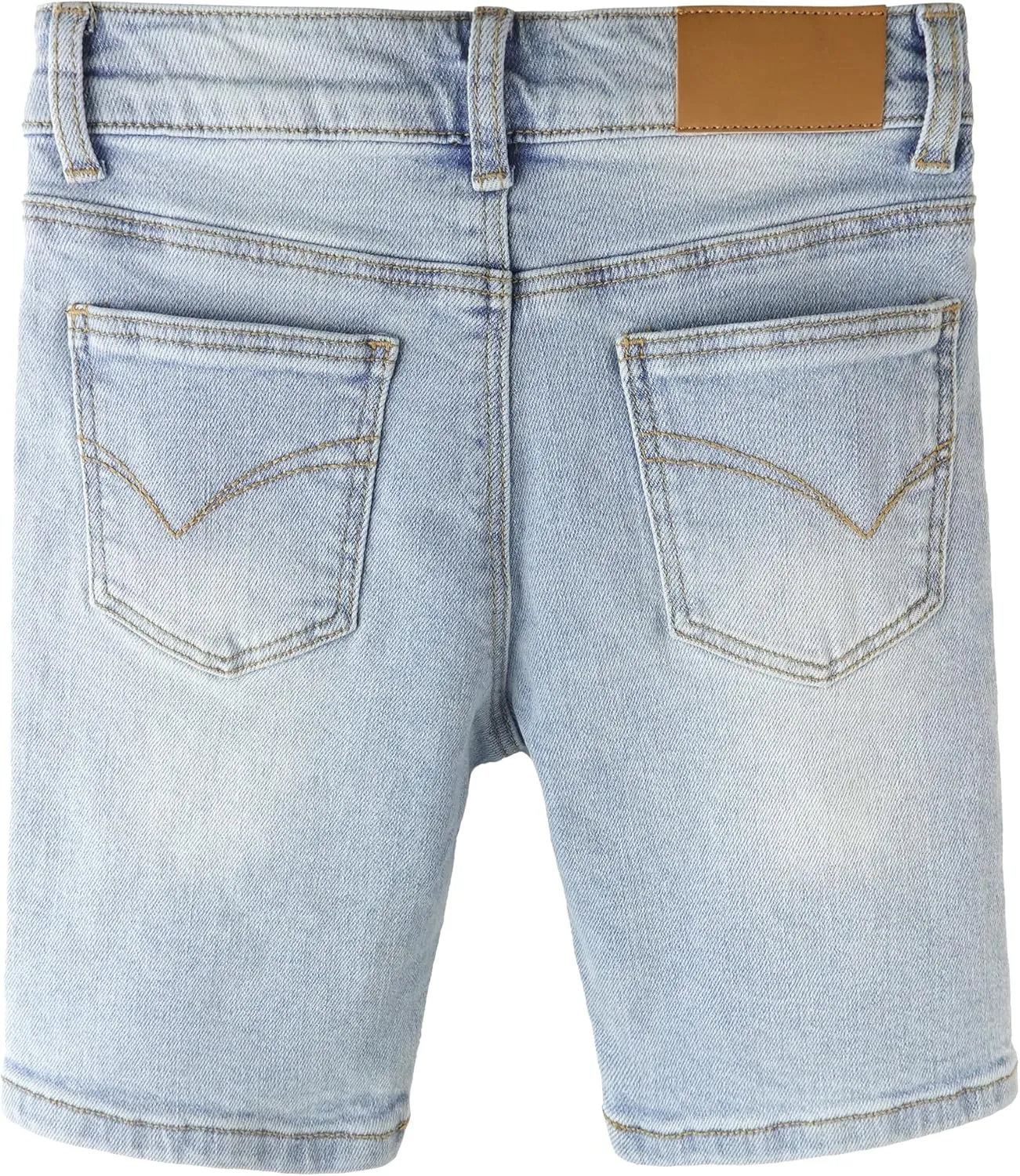 KIDSCOOL SPACE Baby Little Big Boys Denim Shorts,Elastic Waistband Inside Ripped Holes Jeans Summer Wear