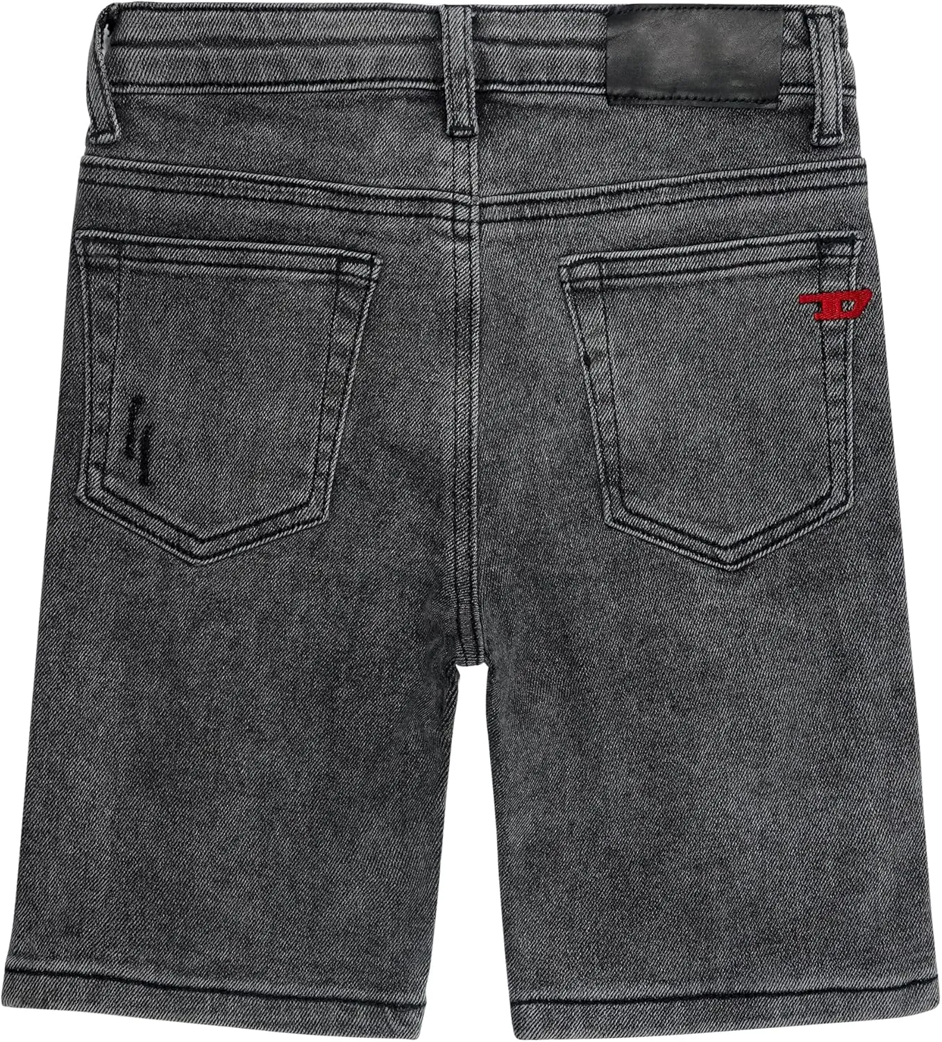 KIDSCOOL SPACE Boys Slim Fit Mid-Thigh Denim Shorts, Ripped Soft Elastic Band Inside Half Jean Pants
