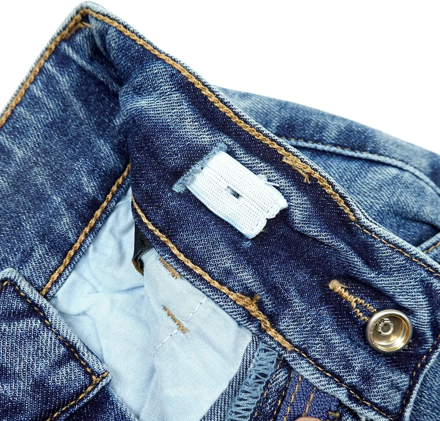 KIDSCOOL SPACE Girls' Cargo Jeans with Flap Pocket, Wide Leg and Split Hem Boyfriend Denim Pants