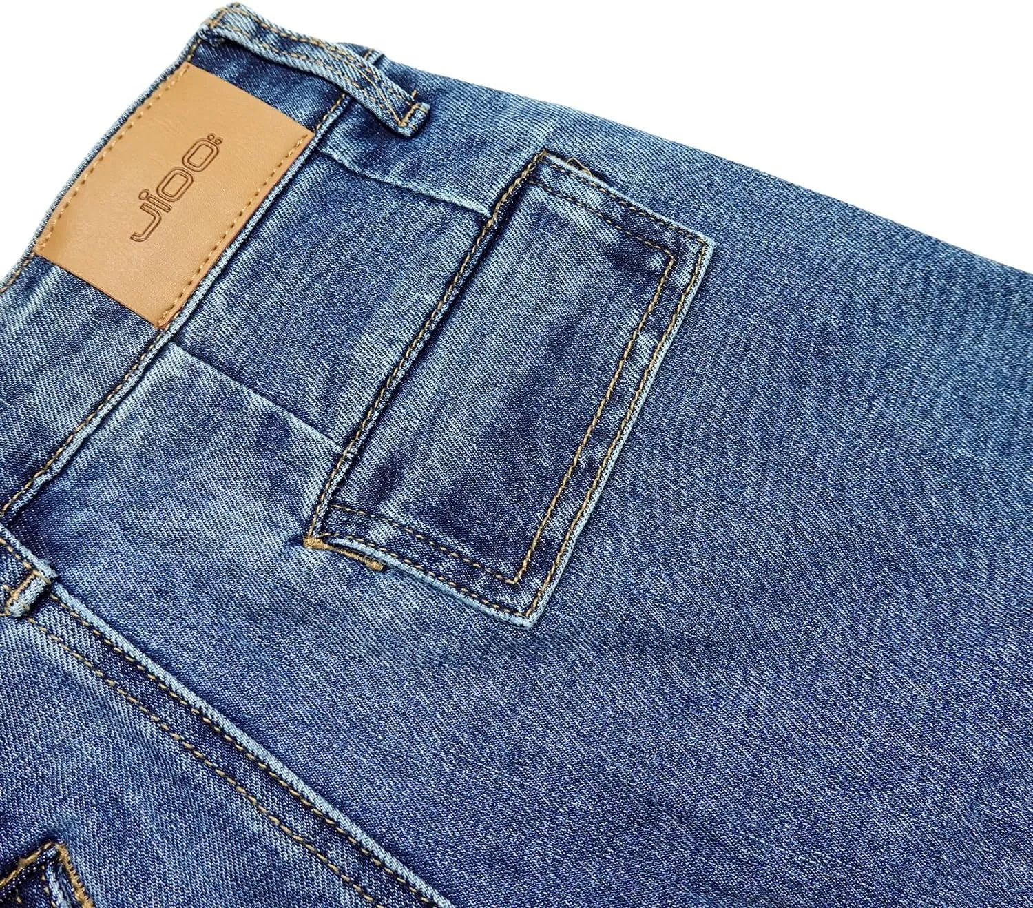 KIDSCOOL SPACE Girls' Cargo Jeans with Flap Pocket, Wide Leg and Split Hem Boyfriend Denim Pants