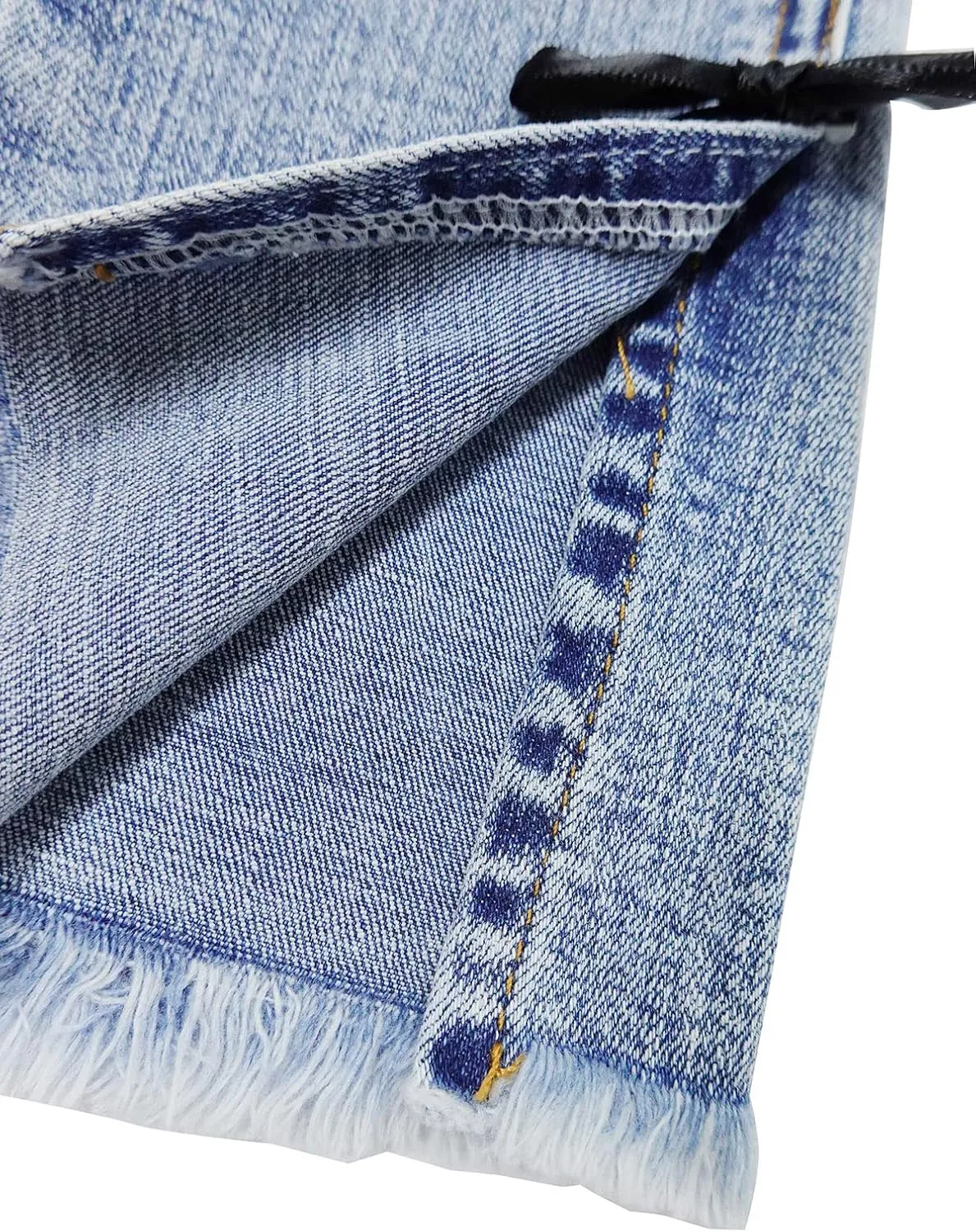 KIDSCOOL SPACE Girls Elastic Waist Slim Jeans,Ripped Fashion Simple Denim Pants