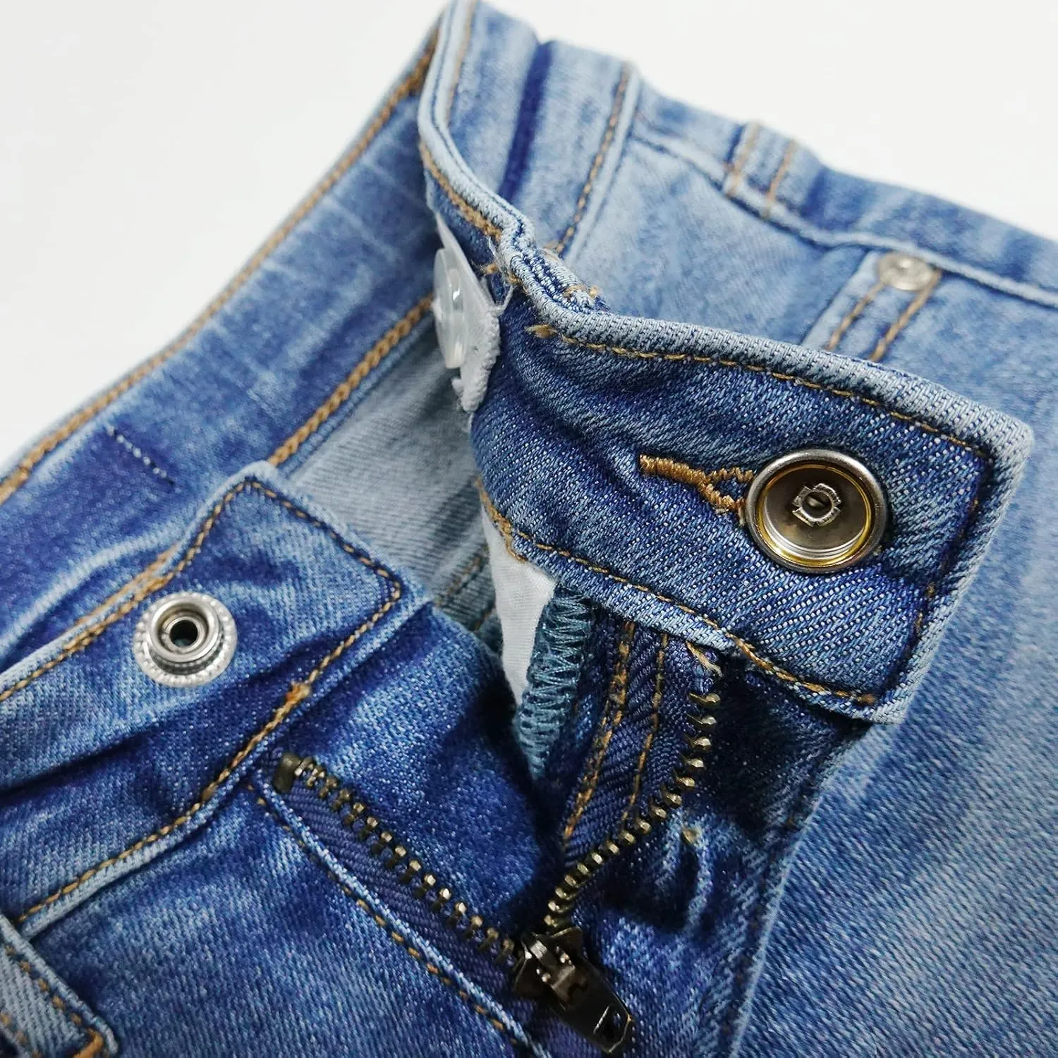 KIDSCOOL SPACE Girls Slim-fit Denim Shorts,Ripped Simple Design Summer Half Jeans Pants