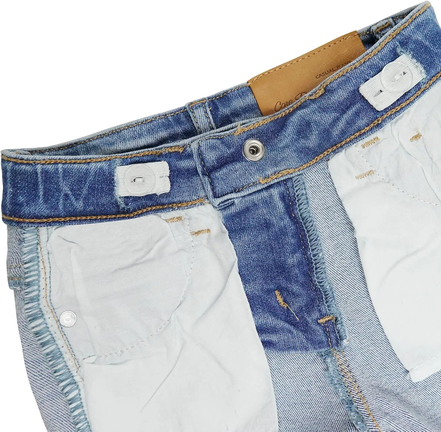 KIDSCOOL SPACE Girls Slim-fit Denim Shorts,Ripped Simple Design Summer Half Jeans Pants