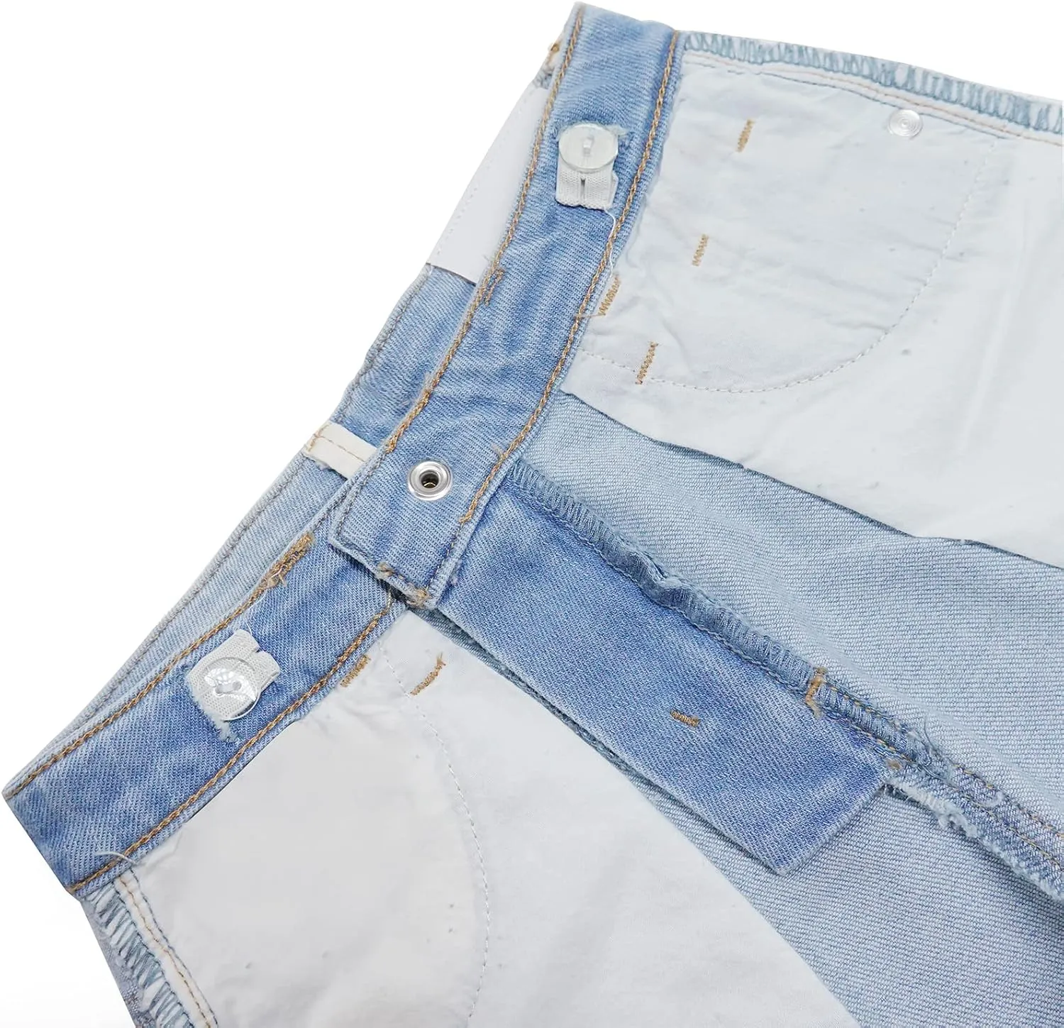 KIDSCOOL SPACE Girls Slim-fit Denim Shorts,Ripped Simple Design Summer Half Jeans Pants
