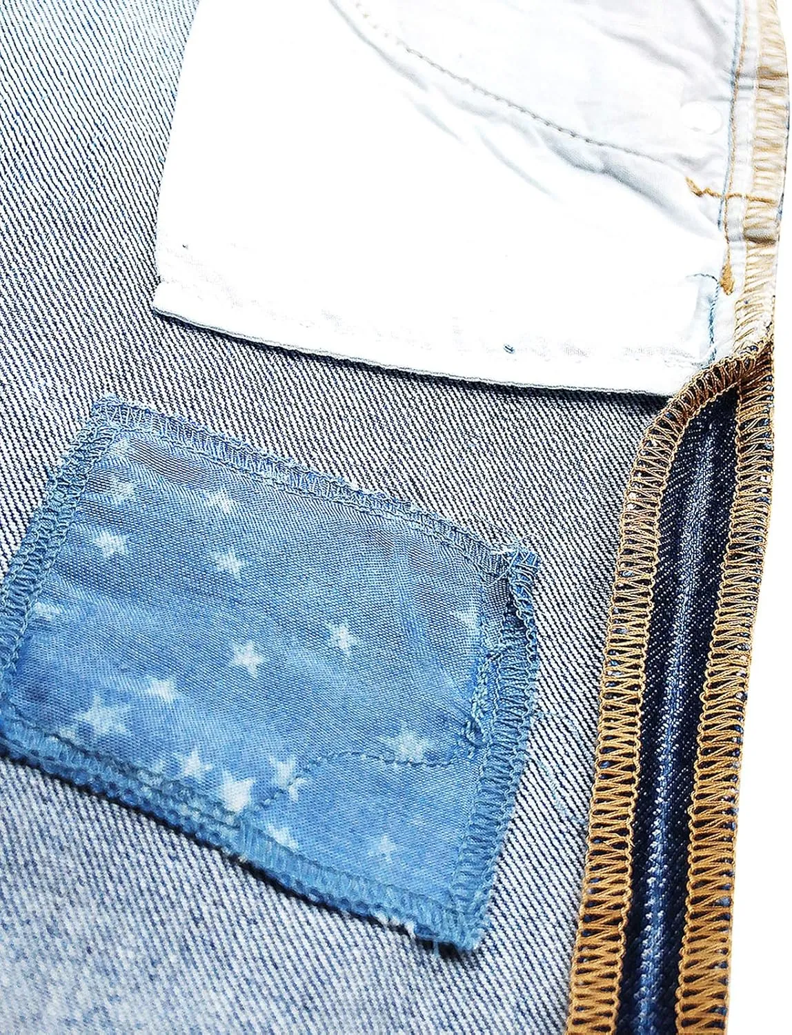 KIDSCOOL SPACE Girls Slim-fit Jeans, Ripped Holes Straight Denim Pants