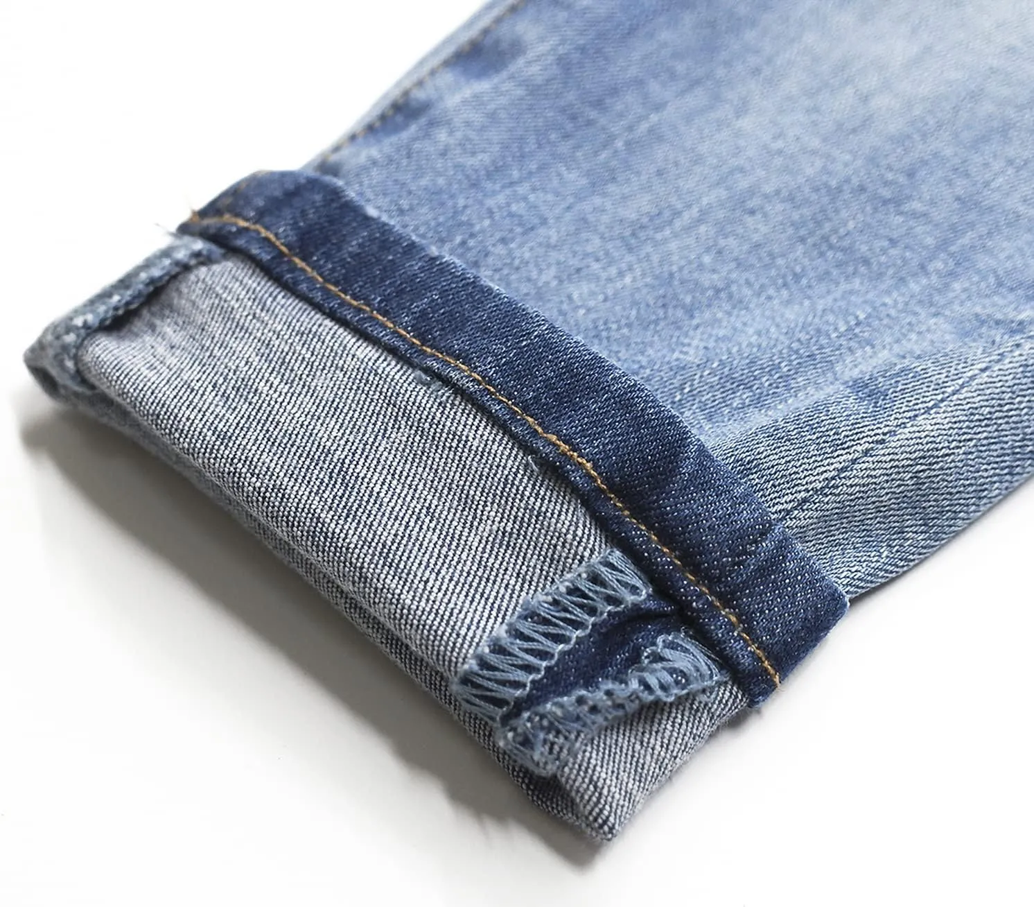 KIDSCOOL SPACE Girls Slim-fit Jeans, Ripped Holes Straight Denim Pants