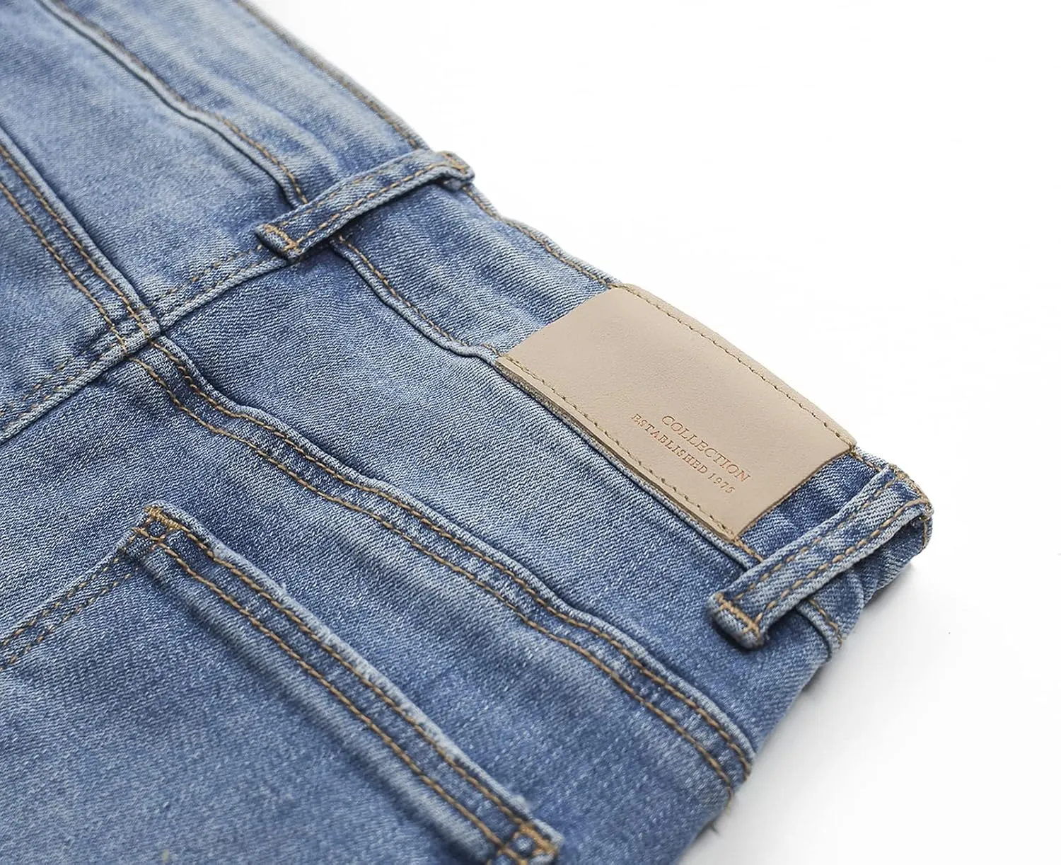 KIDSCOOL SPACE Girls Slim-fit Jeans, Ripped Holes Straight Denim Pants