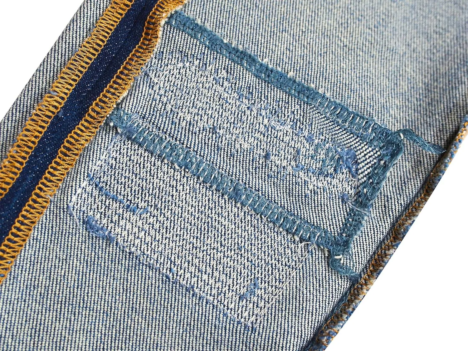 KIDSCOOL SPACE Girls Slim-fit Jeans, Ripped Holes Straight Denim Pants