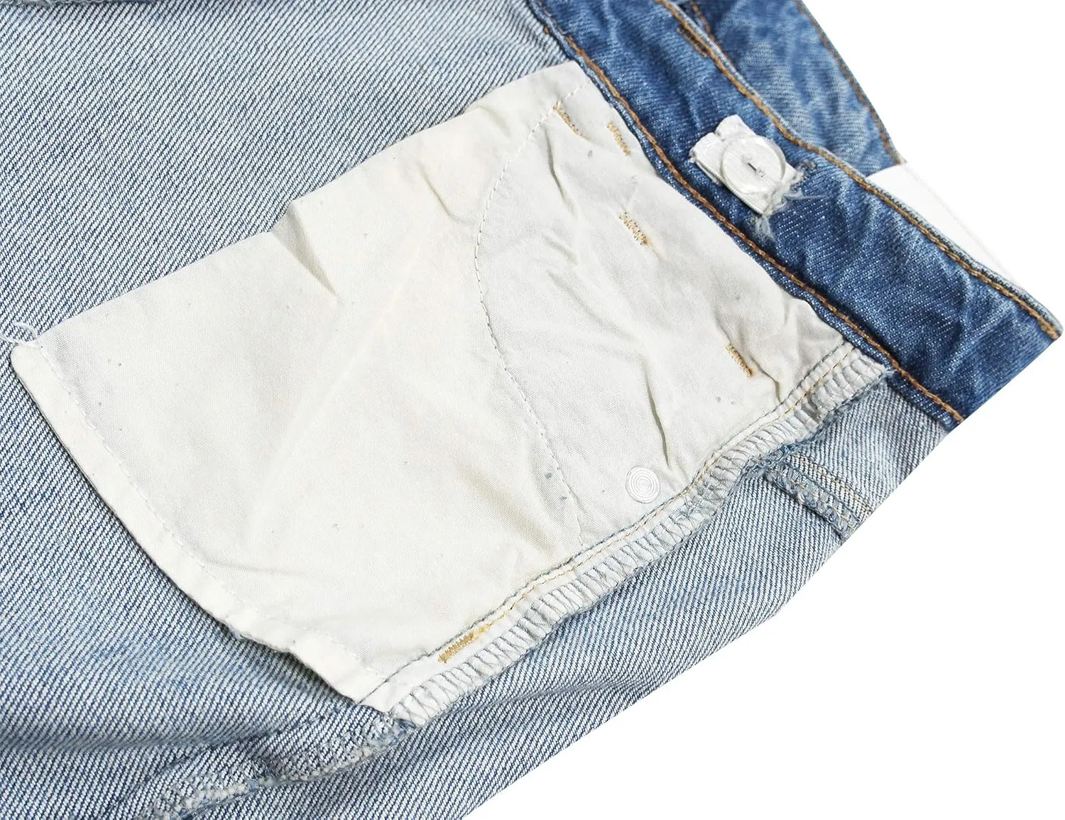 KIDSCOOL SPACE Girls Slim-fit Jeans, Ripped Holes Straight Denim Pants