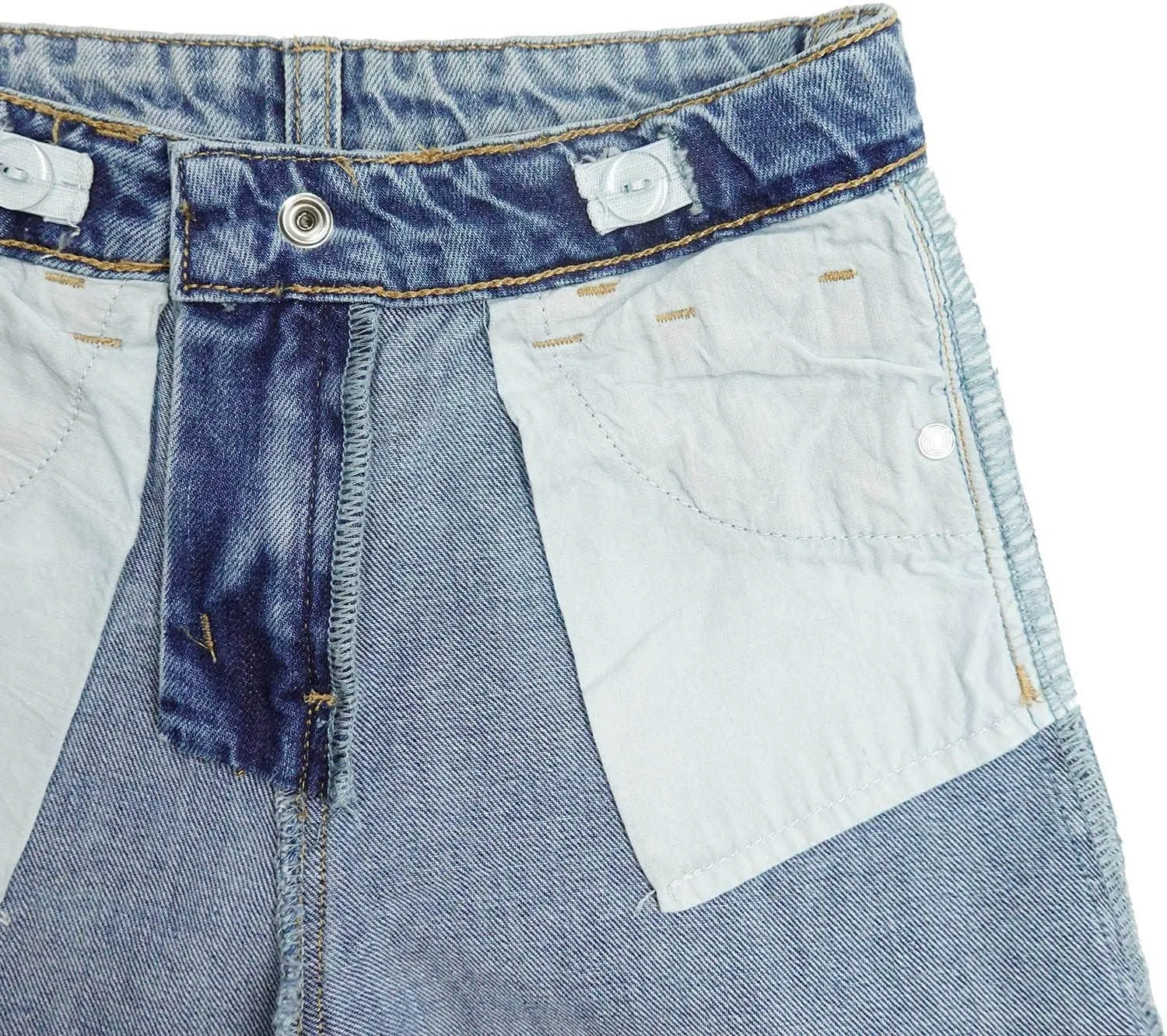 KIDSCOOL SPACE Girls Slim Jeans,Ripped Wide-Leg Denim Pants