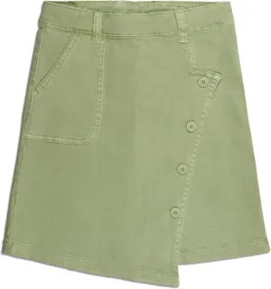 KIDSCOOL SPACE Girls Summer Skirt,Elastic Band Inside Soft Strechy Cotton Denim Girl Dress Shorts