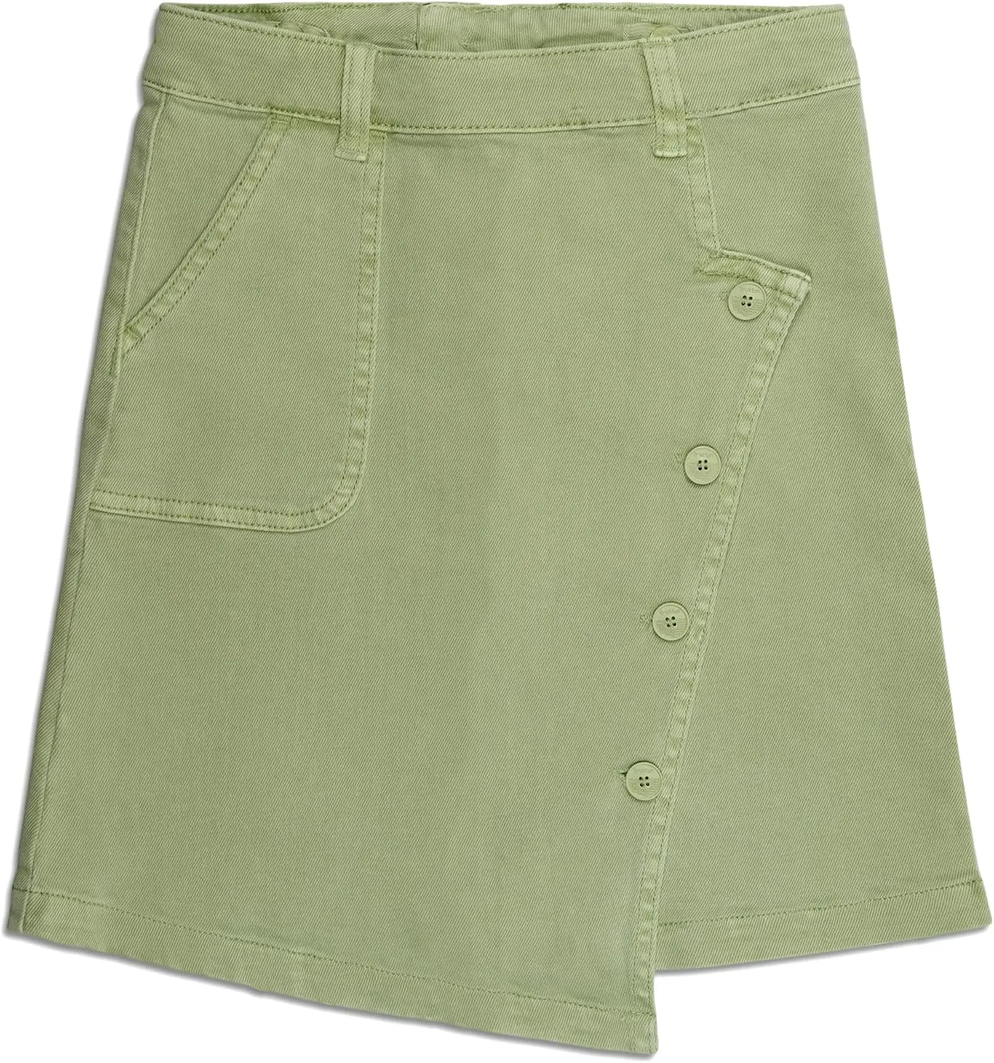 KIDSCOOL SPACE Girls Summer Skirt,Elastic Band Inside Soft Strechy Cotton Denim Girl Dress Shorts