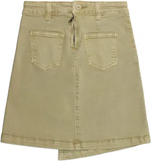 KIDSCOOL SPACE Girls Summer Skirt,Elastic Band Inside Soft Strechy Cotton Denim Girl Dress Shorts