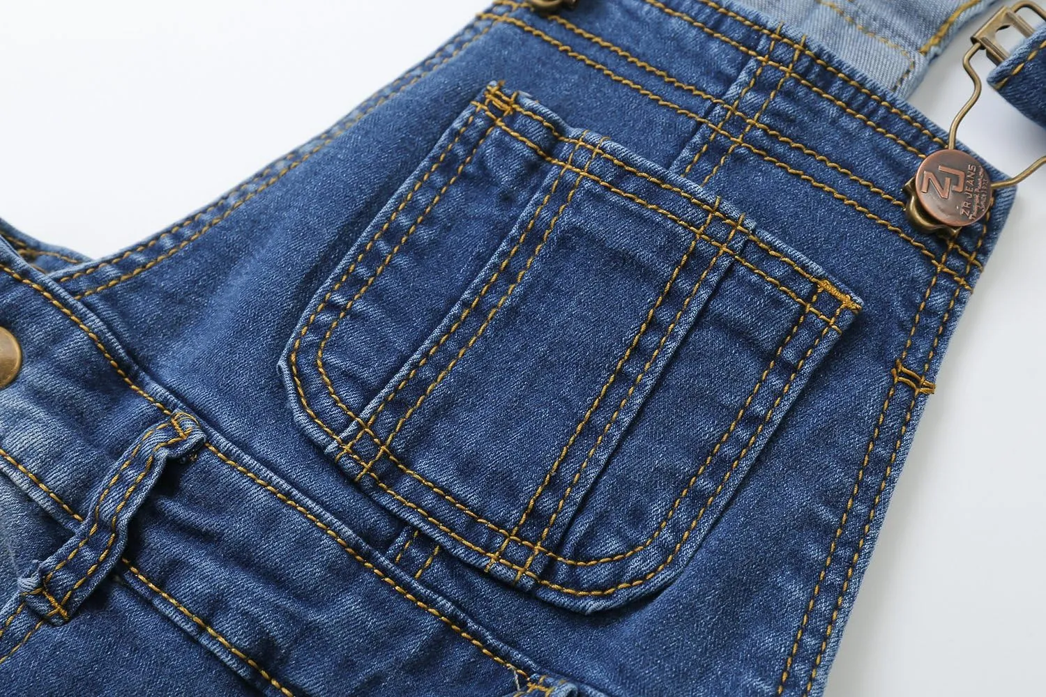 KIDSCOOL SPACE Little Girl Boy Jean Overalls,Toddler Ripped Denim Overall Pants