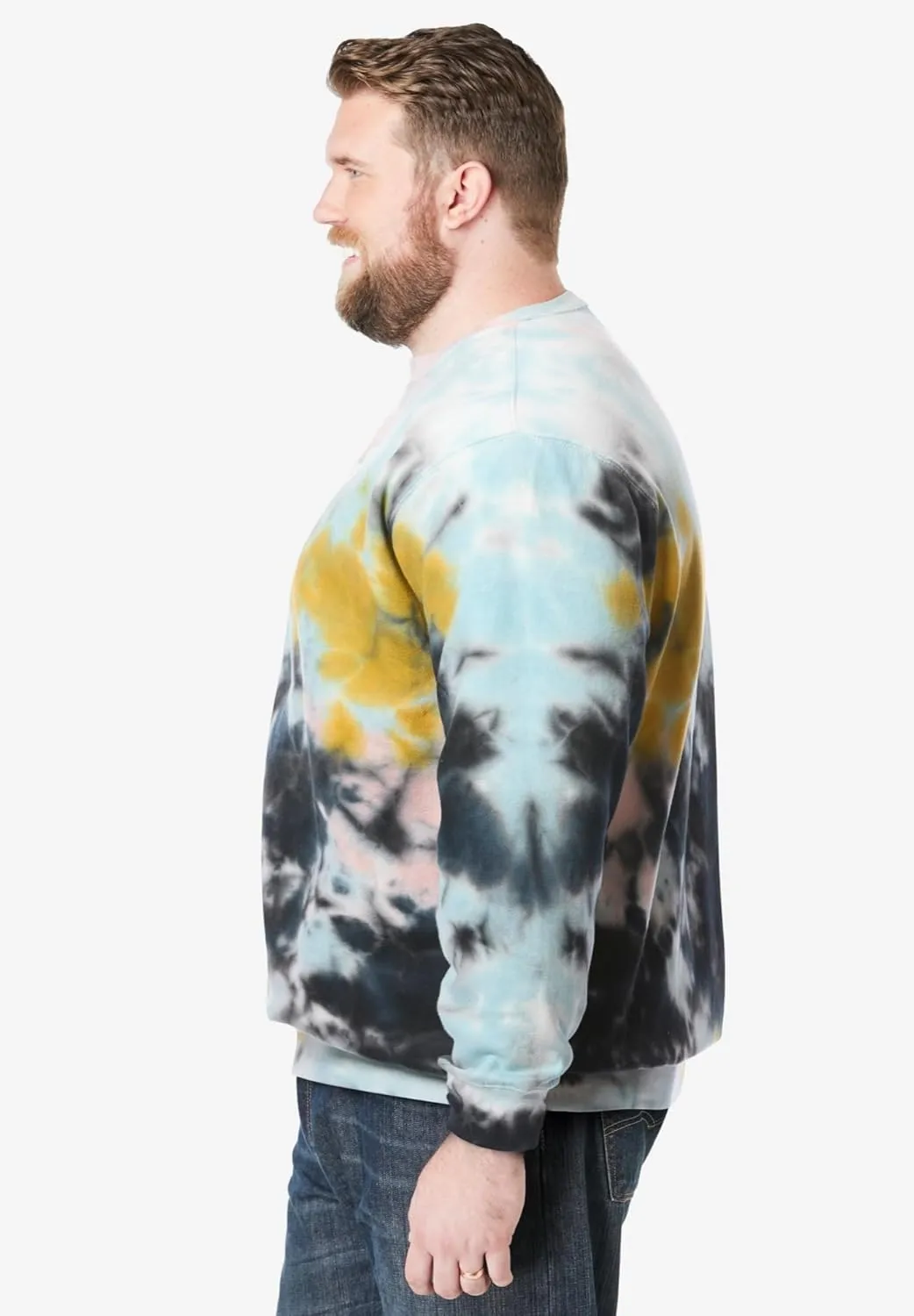 KingSize Men's Big & Tall Fleece Crewneck Sweatshirt