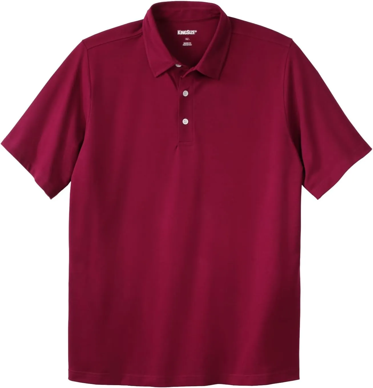 KingSize Men's Big & Tall Lightweight Stretch Mesh Pique Polo