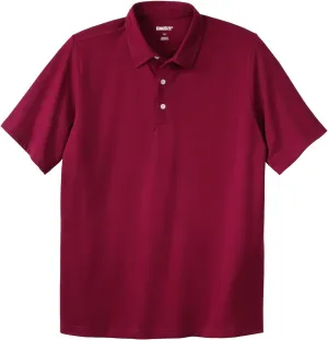 KingSize Men's Big & Tall Lightweight Stretch Mesh Pique Polo