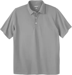 KingSize Men's Big & Tall Lightweight Stretch Mesh Pique Polo