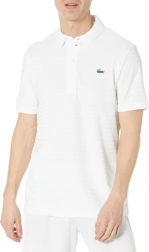 Lacoste Mens Sport Short Sleeve Jacquard Techincal Polo Shirt