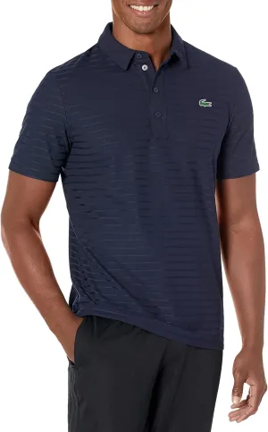 Lacoste Mens Sport Short Sleeve Jacquard Techincal Polo Shirt