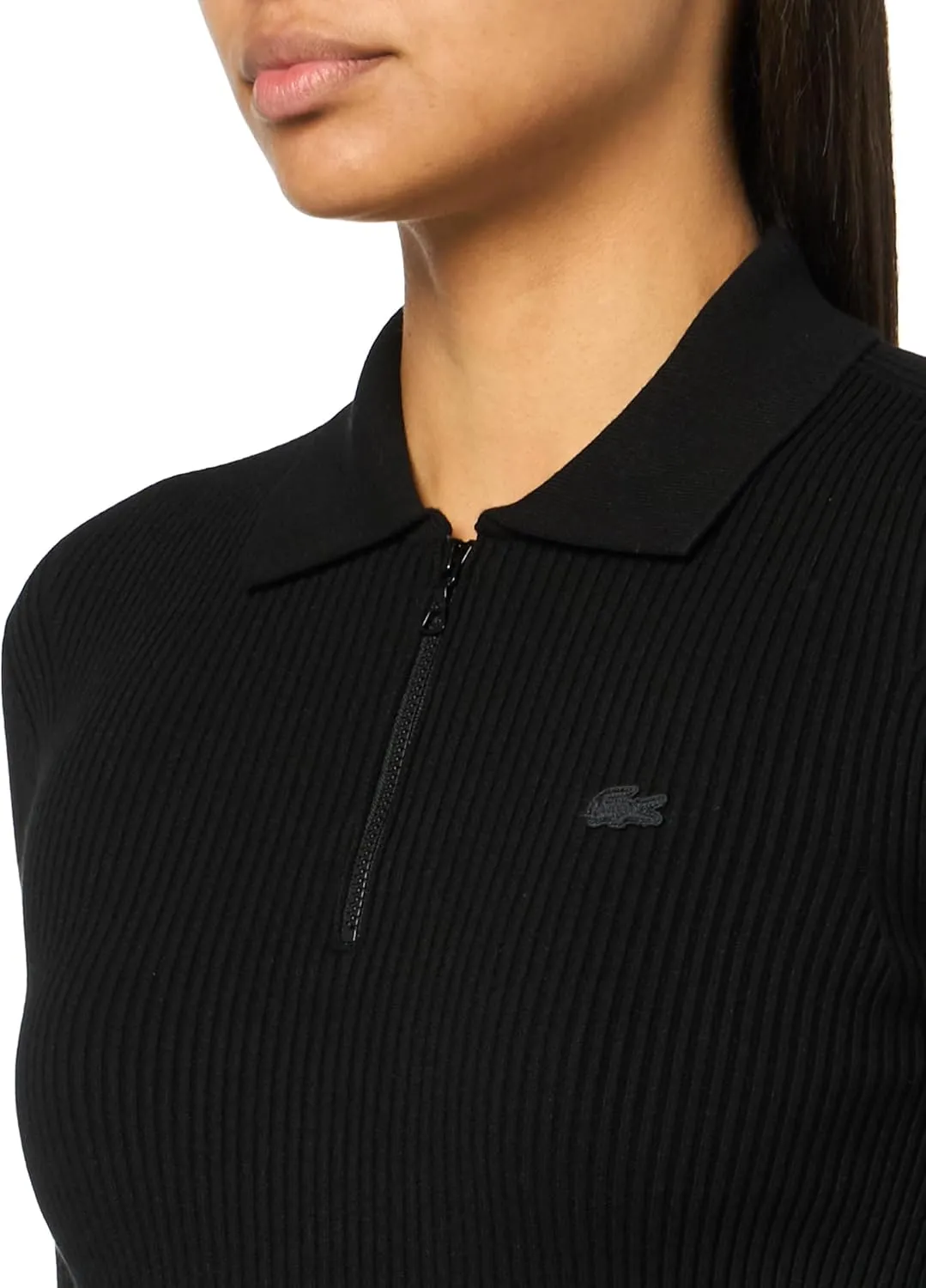 Lacoste Women's Zipped Knit Polo Shirt