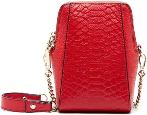 Leather Shoulder Purse Crocodile Pattern Tote Handbag Satchel Crossbody for Women Small Cell Phone Wallet