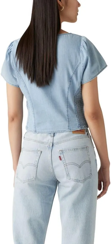 Levi's Women's Ophelia Short Sleeve Denim Corset