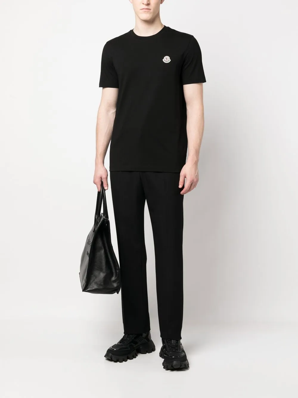logo-patch cotton T-shirt (pack of 3)