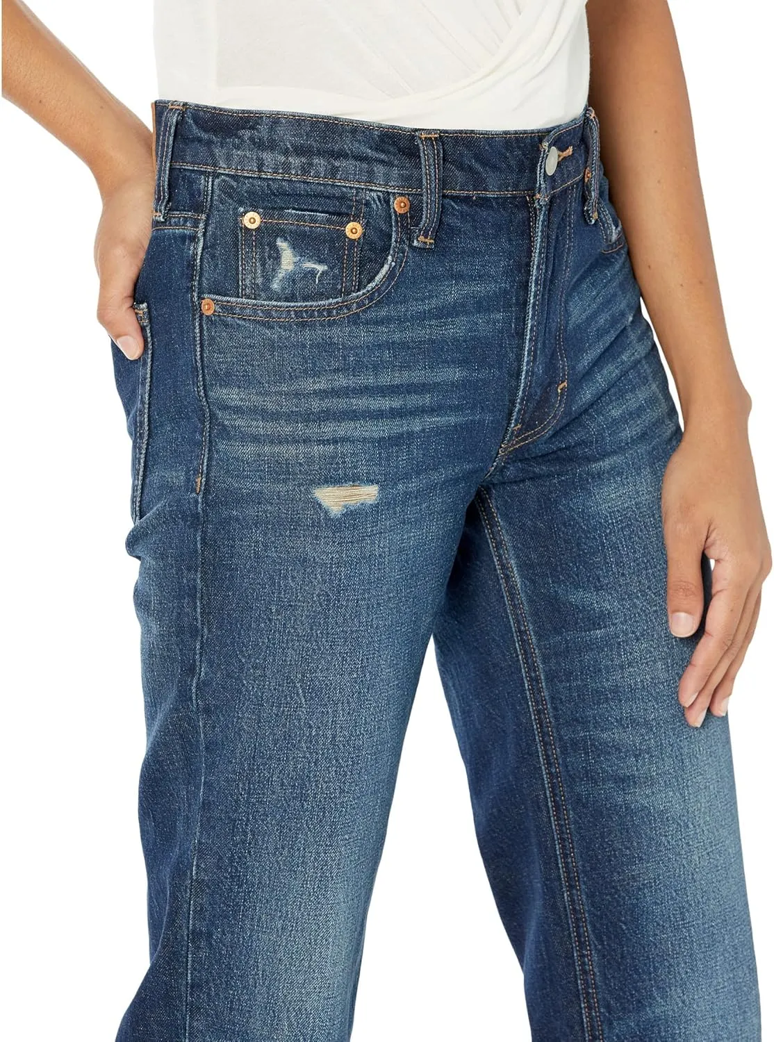 Lucky Brand Women's Mid Rise Boy
