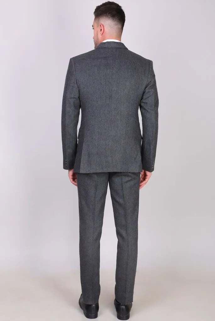 Men Grey 3 Piece Winter Suit Wedding Grey Suit Formal Dinner Suit Bespoke Tailoring Suit Prom Wear Groomsmen Gift For Men