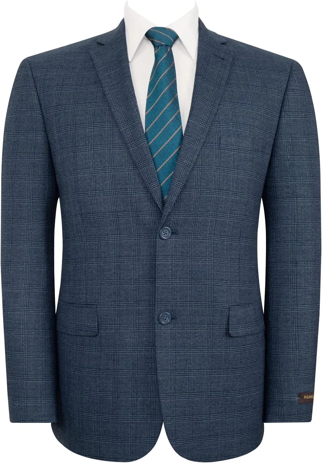 Men's Sport Coat Classic Fit 2 Button Checked Blazer Suit Jacket for Daily Casual Wear
