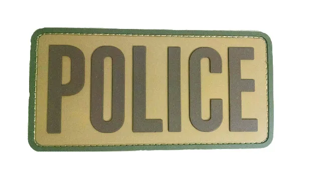 Mil-Spec Monkey Police PVC Morale Patch - Multicam 6" X 3" Hook Back