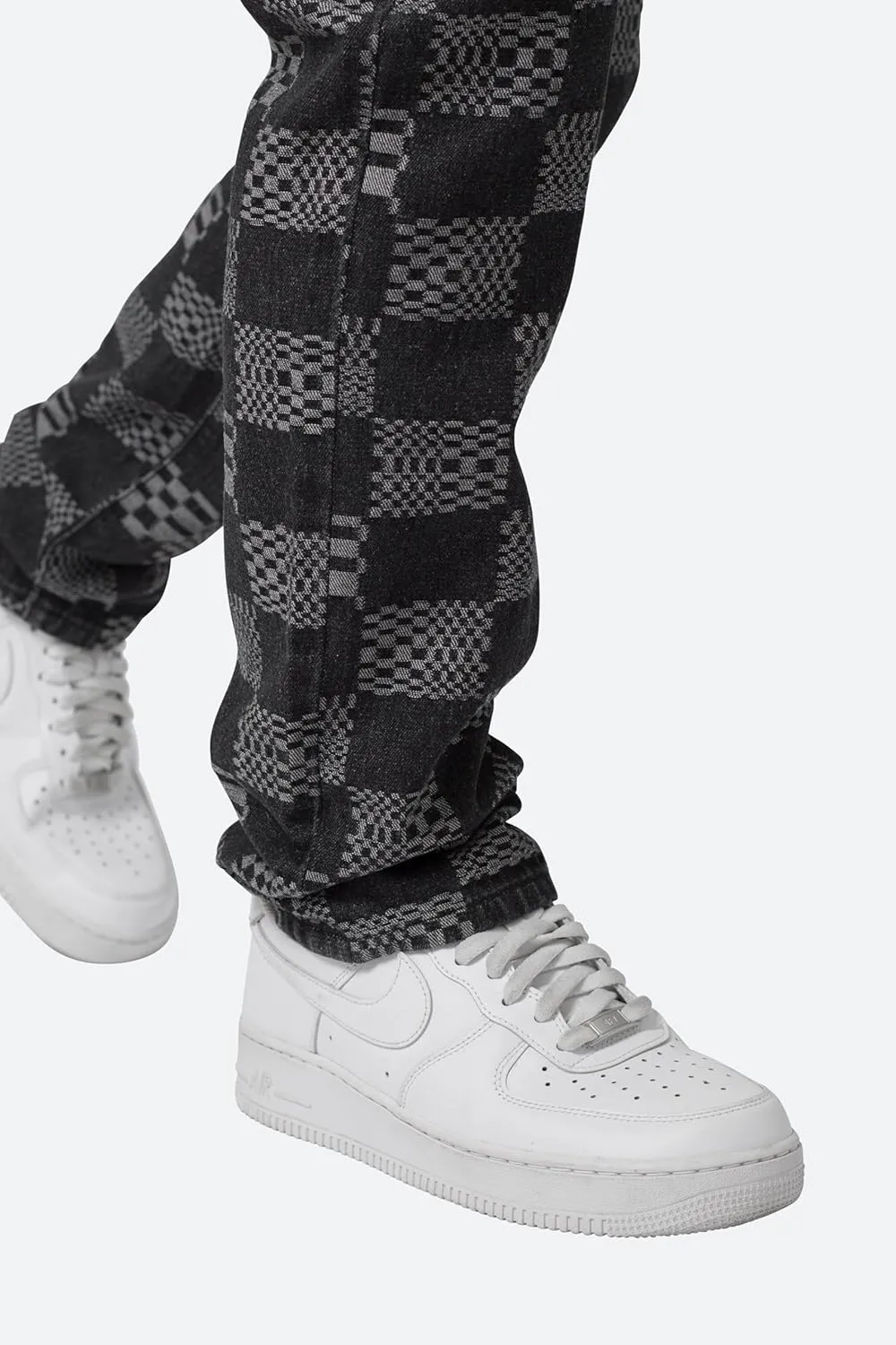 mnml Men's D528 Checkered Denim
