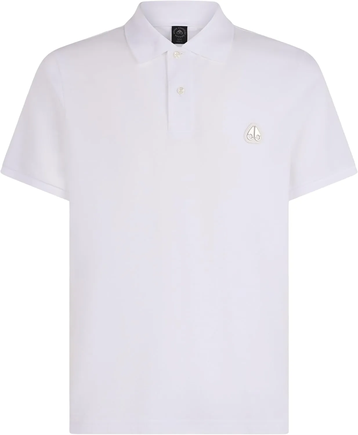 Moose Knuckles Men's Everett Polo Shirt with Piqu Texture, Button Placket