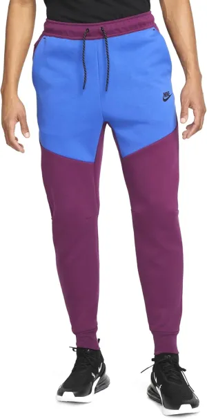 Nike Men's Sportswear Tech Fleece Joggers (as1, Alpha, l, Regular, Regular, Sangria/Game Royal/Black)