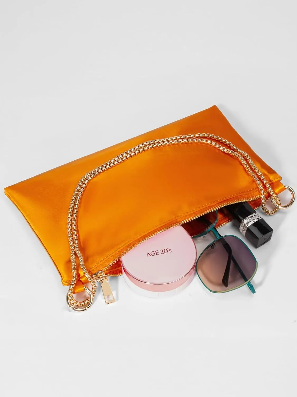 oscaurt Women's Evening Handbag Satin Shoulder Bag Purse for Prom Engagement Cocktail Party Wedding