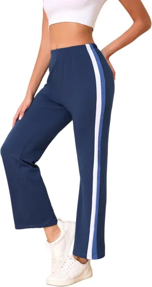 Pants for Women High Waist Tummy Control Trousers Elastic Pants Blue S