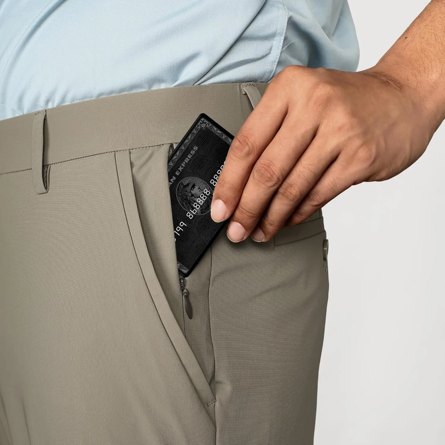 PJ PAUL JONES Mens Stretch Golf Pants Quick Dry Lightweight Casual Pants with Pockets