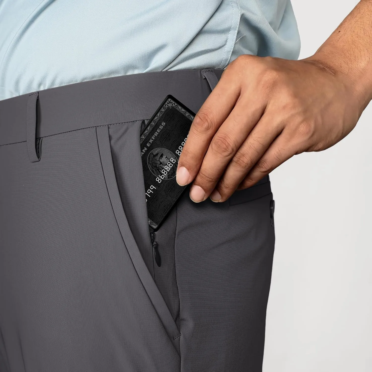 PJ PAUL JONES Mens Stretch Golf Pants Quick Dry Lightweight Casual Pants with Pockets
