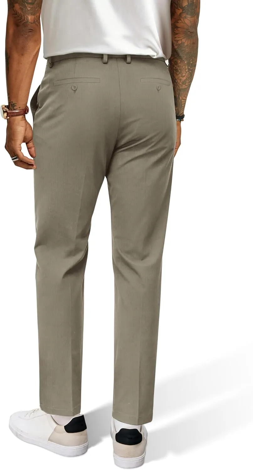 PJ PAUL JONES Mens Stretch Golf Pants Quick Dry Lightweight Casual Pants with Pockets