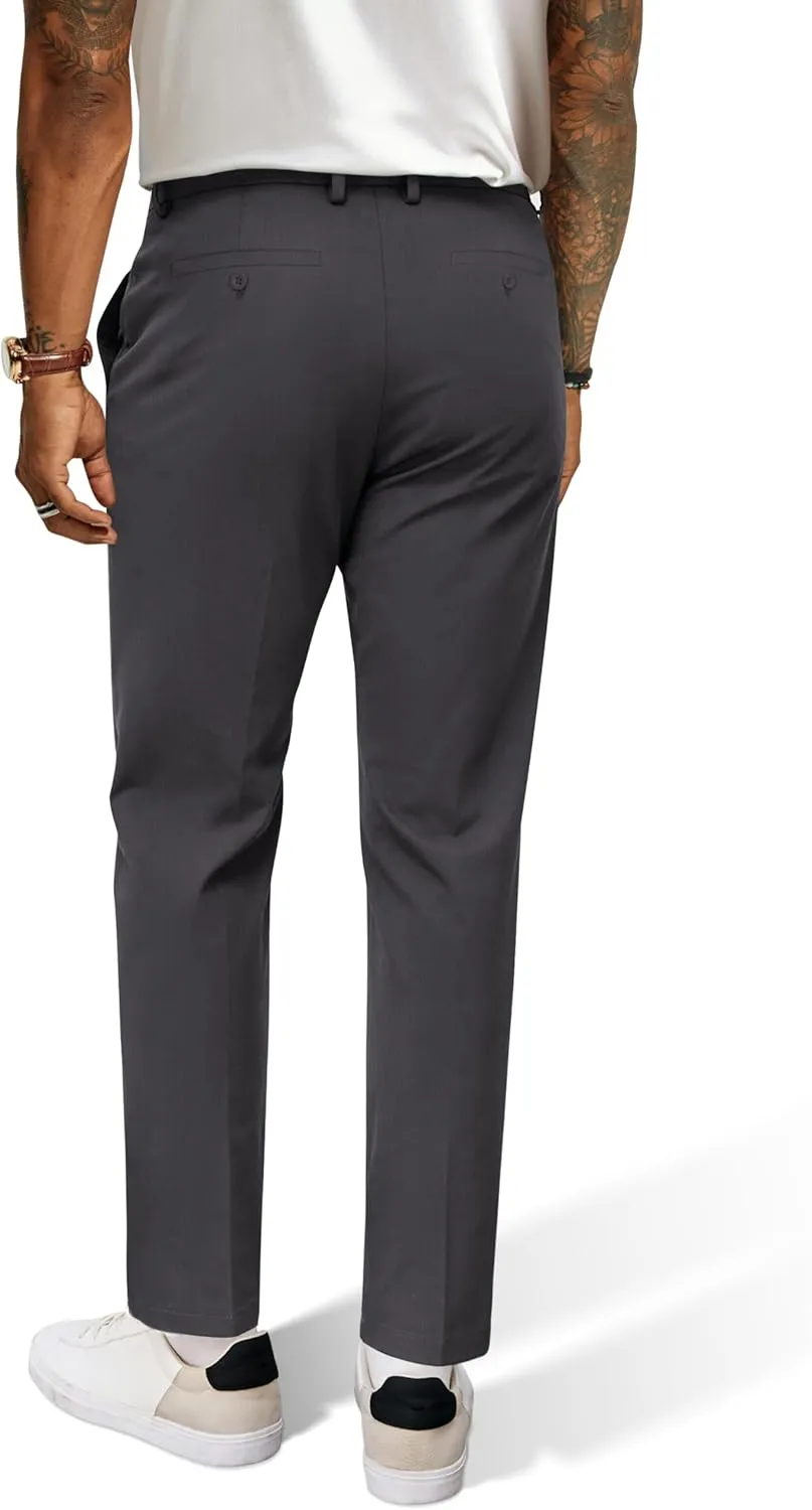 PJ PAUL JONES Mens Stretch Golf Pants Quick Dry Lightweight Casual Pants with Pockets