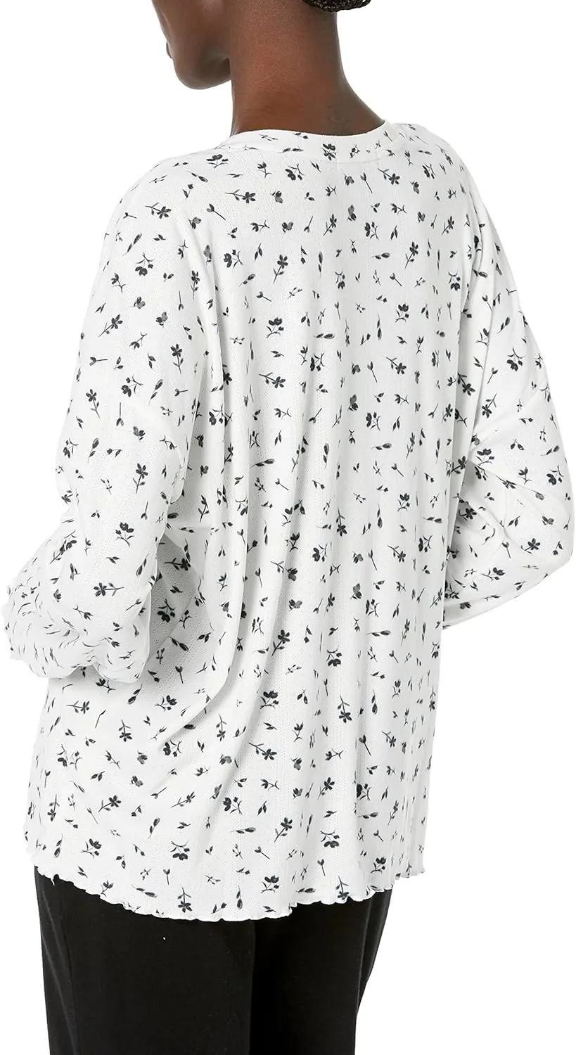 PJ Salvage Women's Loungewear Around The Edges Long Sleeve Top