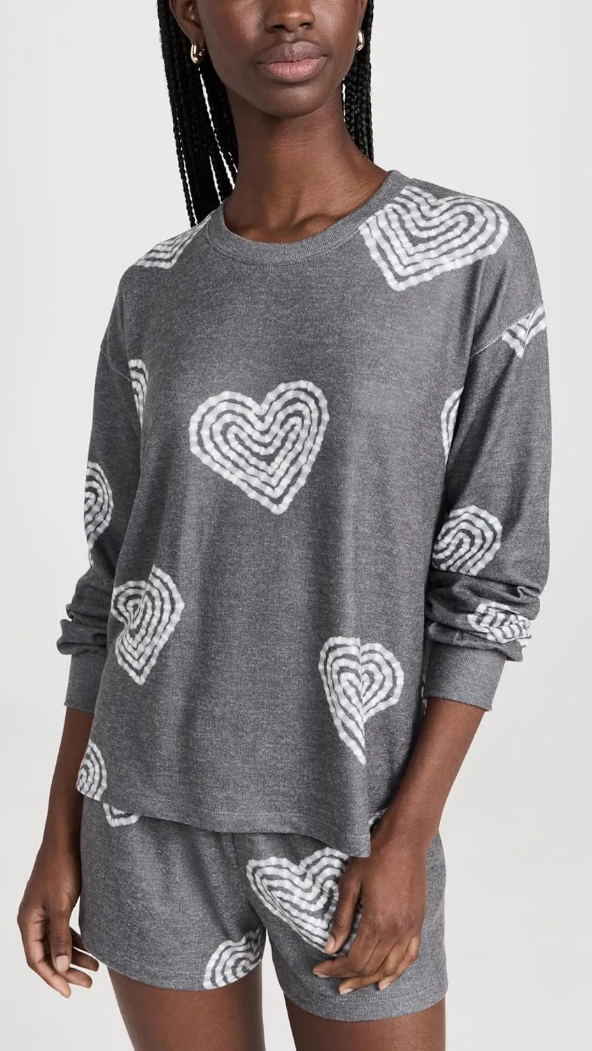 PJ Salvage Women's Loungewear Bless Your Heart Long Sleeve Top
