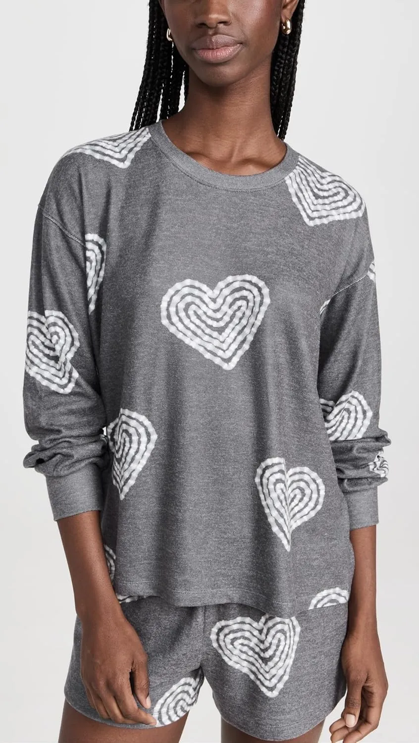 PJ Salvage Women's Loungewear Bless Your Heart Long Sleeve Top