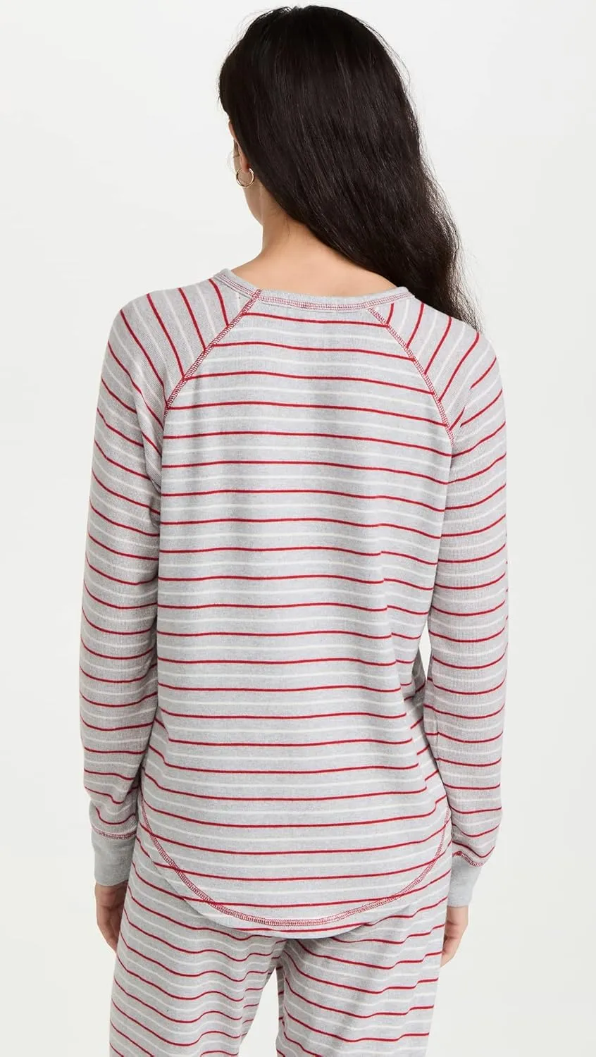 PJ Salvage Women's Loungewear Frosted Fairisle Long Sleeve Top