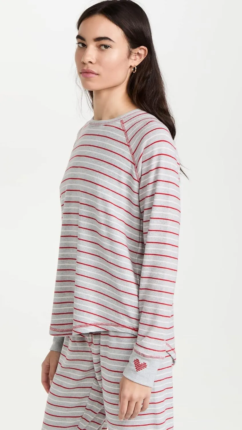 PJ Salvage Women's Loungewear Frosted Fairisle Long Sleeve Top