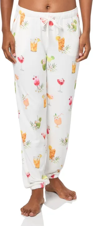 PJ Salvage womens Loungewear Sipping on Sunshine Banded Pant