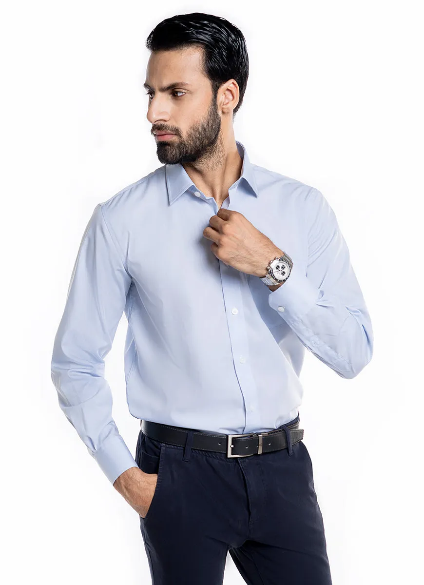 Plain Bluish Grey Charlie Formal Shirt