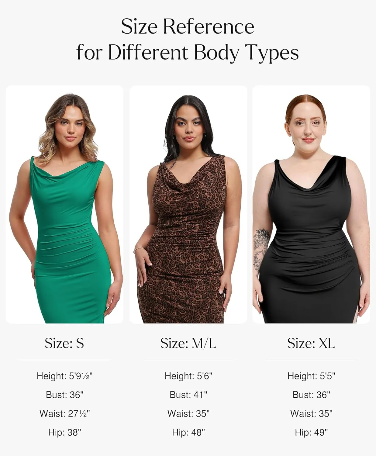 Popilush Formal Dresses for Women - Shapewear Cowl Neck Maxi Ruched Bodycon Gowns with Slit - Prom Dress Wedding Guest