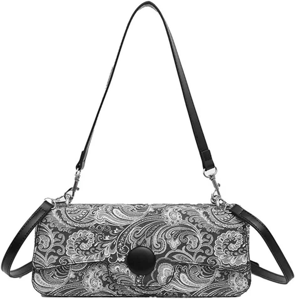 PU Leather Fashion Handbag Evening Clutch Shoulder Bag Vintage Crossbody Bag Clutch Purses for Women.